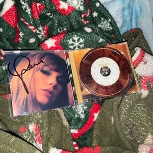 Taylor Swift signed Midnights mahogany CD